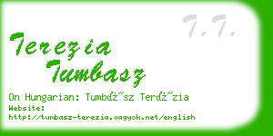 terezia tumbasz business card